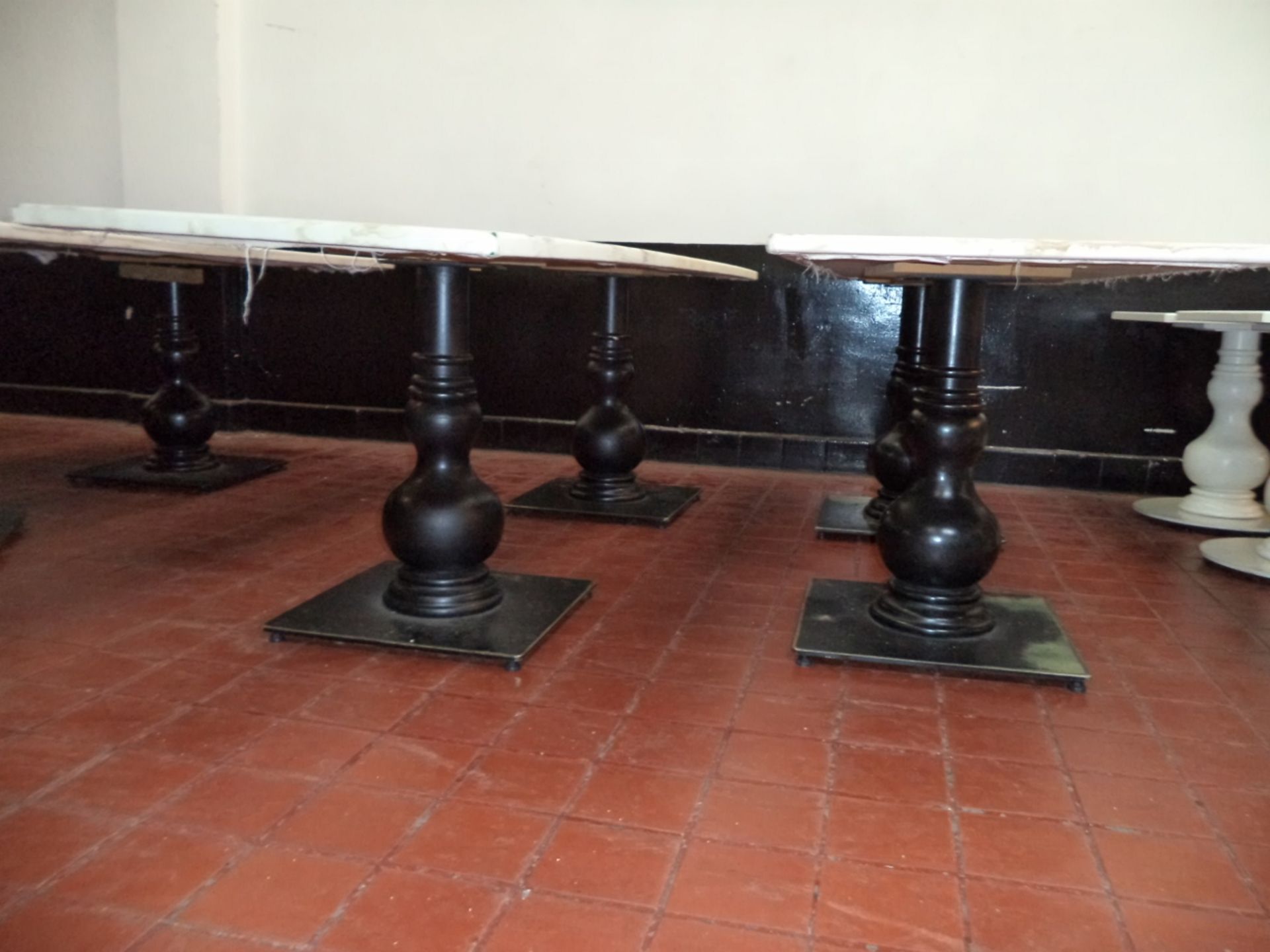 2 off rectangular tables, each 700mm wide, one being circa 187cm long and the other being circa - Image 3 of 3
