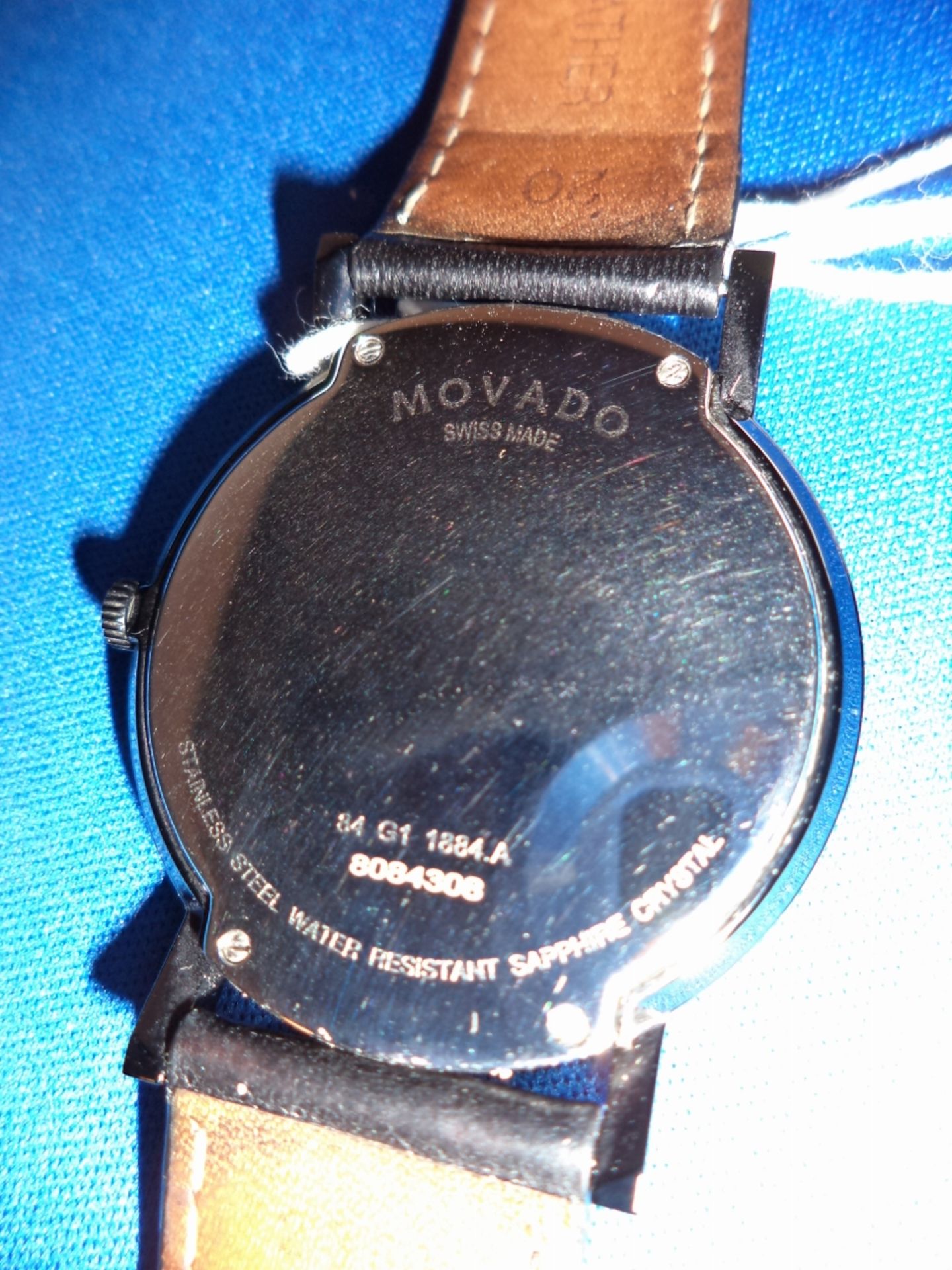 Movado "Museum" watch.  Stamped on the back "model no. 84 G1 1884 A", serial no. 8084308, - Image 6 of 13