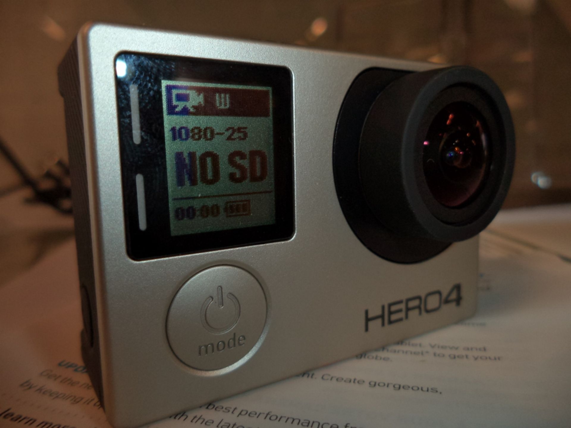 GoPro HERO4 Silver edition action video camera with built-in touchscreen display, box, manuals and - Image 6 of 11