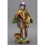 A rare large Italian maiolica Urbino figure of a standing man ca. 1570 Probably Patanazzi