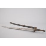 A Japanese sword in leather case, 19/20th C. L: 96,5 cm
