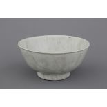 A Chinese porcelain monochrome bowl, Ming Dynasty  Dia: 15,5 cm, H: 7 cm