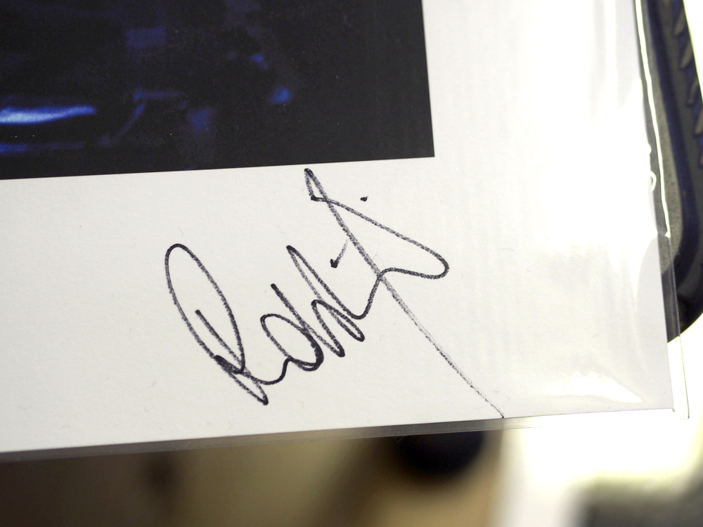 Artist: Robbie Williams Photographer: Stuart Nicholls Signed by: Robbie Williams Size: A2 16.5” x - Image 2 of 2