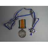 A Third Reich Nazi silver Mother's Cross with 1938 date mark together with a WWI British War Medal