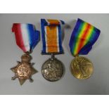 WWI 1914 trio of medals to 1153 Pte. R. Myles, 2/ Sea. Highrs.