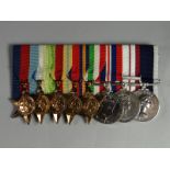 WWII group of eight medals to P.O.CK. H.G. Bligh, H.M.S. Chichester, R.N. 1939-45, Atlantic, Africa,