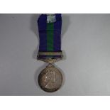 A General Service Medal with Near East clasp to 22959942 Pte. J. Paterson, Argyll & Sutherland
