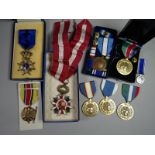 Eight assorted World decorations and medals, some in boxes of issue