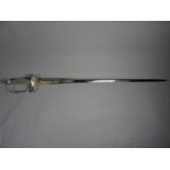 A hallmarked silver hilted Wilkinson American-style sword with twin eagles on a fine and