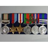 Group of six medals to Lt. Col. J.H. Faulkner, R. War. R, consisting of India General Service