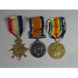 A group of WWI medals consisting of 1914-15 Star, WWI War & Victory to 13364 Sjt. W.T. Appleby, R.