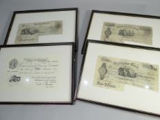Three nineteenth century provincial £5 banknotes comprising Stockton-on-Tees Bank, Durham Bank and