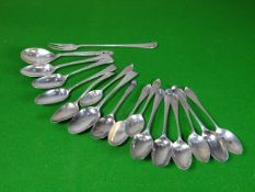 A parcel of mixed silver spoons, 8 ozt