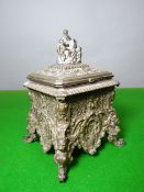 A fine quality mid to late nineteenth century, white metal (possibly electroplated bronze) French
