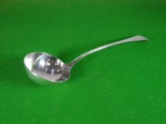 A George IV silver ladle, London 1811, 3.7 ozt
