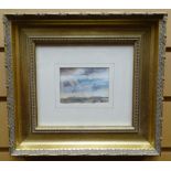 WATERCOLOUR: Shirley Anne Owen - entitled verso 'Flatholm from Penarth Pier' signed and dated