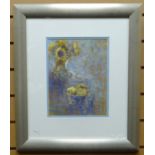 WATERCOLOUR: Andrew Douglas Forbes - still life entitled verso 'The Sun is Shining', signed, 11 x