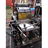 A Heidelburg Superspeed 10 x 15 Platen automatic printing press - all interested parties please