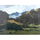 SIR KYFFIN WILLIAMS RA limited edition (90/250) print - Snowdonia mountainscape, signed in full,