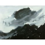 SIR KYFFIN WILLIAMS RA artist’s proof coloured print - stormy mountainscape, signed in full, 12.25 x