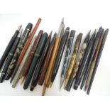 A parcel of vintage fountain-pens etc