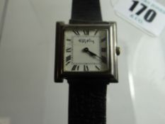 A vintage Roy King silver-dial wristwatch with hallmarks to the reverse for London 1974, attached to