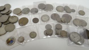 A quantity of pre-decimal British coinage ranging from George III to mid-twentieth century including