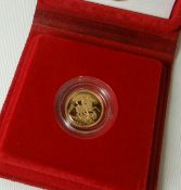 A cased 1980 Royal Mint Proof Half-Sovereign