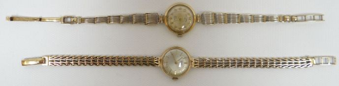 A 9ct yellow gold ladies Rolex Tudor 'Royal' wristwatch, 15.5gms; together with a 9ct similar