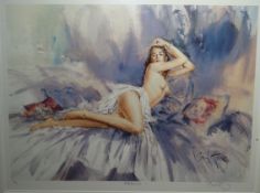 GORDON KING coloured limited edition 34/60 print - entitled 'Rosanna' signed and entitled in pencil,