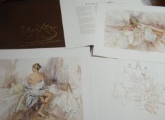 GORDON KING portfolio of three unframed limited edition signed prints