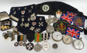 A large collection of Boy's Brigade memorabilia including metallic badges, embroidery badges;