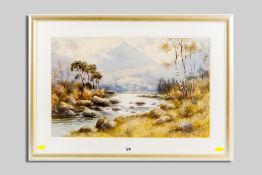 WARREN WILLIAMS ARCA watercolour - Snowdon from the River Glaslyn, signed and with original frame
