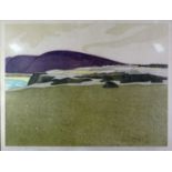 JOHN BRUNSDON artist's proof (12/15) print - landscape entitled 'View Towards Rhossilli', signed,