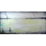 TIM FARRINGTON (AARDMAN ANIMATIONS) oil on canvas - large semi-abstract winter morning coastal