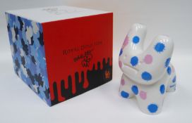 PURE EVIL & ROYAL DOULTON boxed limited edition (499/2015) hand-finished krink/spray-paint on