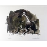 SIR KYFFIN WILLIAMS RA limited edition (78/500) print - gaucho on horseback signed in full, 16 x