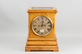 A Smith & Sons, London double fusee bracket clock, the silvered dial with Roman numerals set