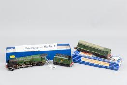 A Hornby Dublo three rail 'Duchess of Montrose' engine and tender, the rare L12 version, 30.5 cms