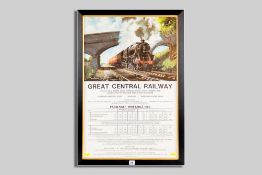 TERRY SHELBOURNE coloured railway poster for the Great Central Railway, originally produced 1974, 75