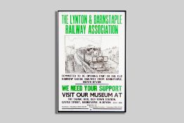 A colour railway poster for the Lynton & Barnstaple Railway Association, 76 x 50 cms