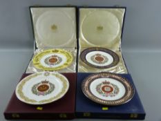 Four cased Spode limited edition regimental china plates - 1. The Gloucestershire - 2. The Black