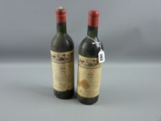 Two bottles of Chateau Mouton Rothschild 1957, numbers 021943 and 021944