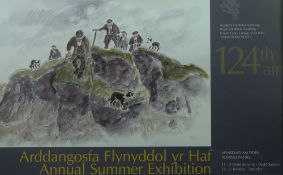 SIR KYFFIN WILLIAMS RA two Royal Cambrian Academy exhibition posters - each depicting a print of Sir