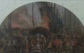 After SIR FRANK BRANGWYN a set of ten prints all depicting people at work, all signed and in sizes