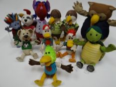 By direction from the renown Welsh animators Calon TV: Eleven original animation puppets from the