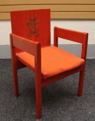 An icon of design being the 1969 Prince of Wales Investiture chair by Lord Snowdon