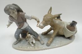 Lladro figure entitled 'Stubborn Donkey', No. 5178