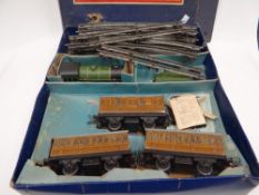 A boxed tin-plate Hornby 501 Passenger Train Set