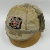 A 1920-21 Cardiff Rugby Football Club cap awarded to Tommy Johnson (see provenance for Lot 1 & 2) in